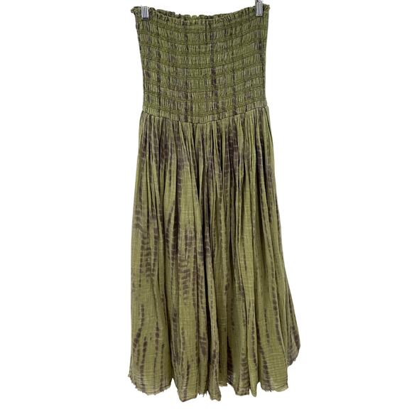 Free People One Ravenna Printed Convertible Maxi Skirt Earth Combo Tie Dye XS - Picture 13 of 13